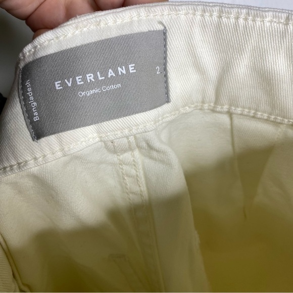 Everlane The Organic Wide Leg Pant size 2 in Bone NWT - Picture 6 of 14
